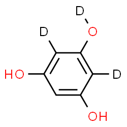 ChemSpider 2D Image | 1,3,5-(2,4-~2~H_2_)Benzene(3-~2~H)triol | C6H3D3O3