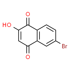 ChemSpider 2D Image | 6-Bromo-2-hydroxy-1,4-naphthoquinone | C10H5BrO3