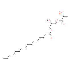 ChemSpider 2D Image | GLYCERYL 1-LACTATE 3-PALMITATE | C22H42O6