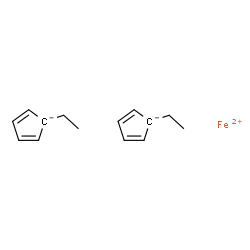 ChemSpider 2D Image | Iron(2+) bis(1-ethyl-2,4-cyclopentadienide) | C14H18Fe