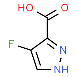 ChemSpider 2D Image | 4-Fluoro-1H-pyrazole-3-carboxylic acid | C4H3FN2O2