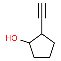 ChemSpider 2D Image | 2-Ethynylcyclopentanol | C7H10O