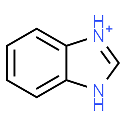ChemSpider 2D Image | benzimidazolium | C7H7N2