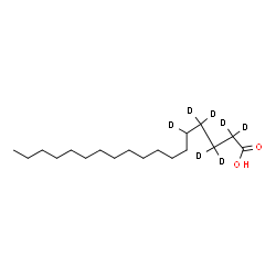 ChemSpider 2D Image | (2,2,3,3,4,4,5-~2~H_7_)Octadecanoic acid | C18H29D7O2