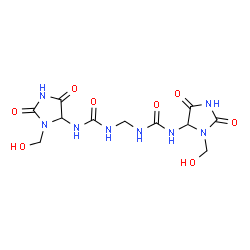 ChemSpider 2D Image | Imidurea | C11H16N8O8