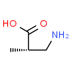 ChemSpider 2D Image | S-beta-aminoisobutyric acid | C4H9NO2