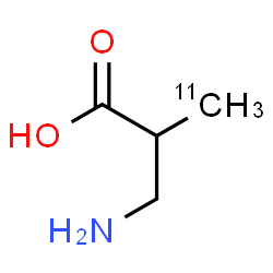 ChemSpider 2D Image | 3-Amino-2-(~11~C)methylpropanoic acid | C311CH9NO2