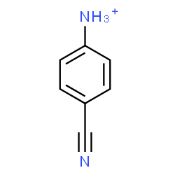 ChemSpider 2D Image | 4-Cyanoanilinium | C7H7N2