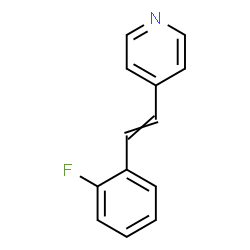 ChemSpider 2D Image | 4-[2-(2-Fluorophenyl)vinyl]pyridine | C13H10FN