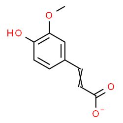 ChemSpider 2D Image | ferulate | C10H9O4