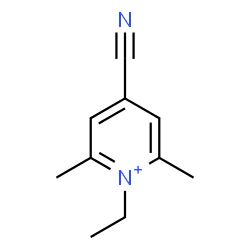 ChemSpider 2D Image | 4-Cyano-1-ethyl-2,6-dimethylpyridinium | C10H13N2