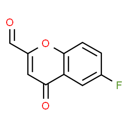 ChemSpider 2D Image | 6-Fluoro-4-oxo-4H-chromene-2-carbaldehyde | C10H5FO3