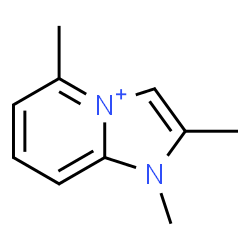 ChemSpider 2D Image | 1,2,5-Trimethyl-1H-imidazo[1,2-a]pyridin-4-ium | C10H13N2