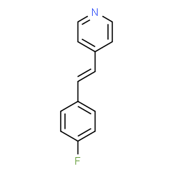 ChemSpider 2D Image | trans-4-(4-Fluorostyryl)pyridine | C13H10FN
