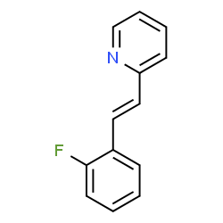 ChemSpider 2D Image | 2-[(E)-2-(2-Fluorophenyl)vinyl]pyridine | C13H10FN