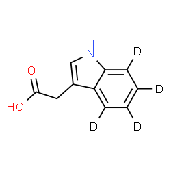 ChemSpider 2D Image | (4,5,6,7-~2~H_4_)-1H-Indol-3-ylacetic acid | C10H5D4NO2