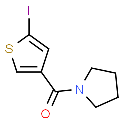 ChemSpider 2D Image | (5-Iodo-3-thienyl)(1-pyrrolidinyl)methanone | C9H10INOS