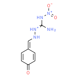 ChemSpider 2D Image | 1-[Amino(nitroamino)methylene]-2-[(4-oxo-2,5-cyclohexadien-1-ylidene)methyl]hydrazinium | C8H10N5O3