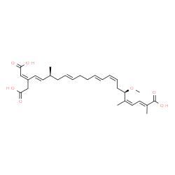 ChemSpider 2D Image | bongkrek acid | C28H38O7