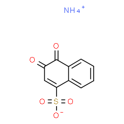 ChemSpider 2D Image | 1,2-Naphthoquinone-4-sulfonic acid ammonium salt | C10H9NO5S