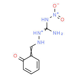 ChemSpider 2D Image | 1-[Amino(nitroamino)methylene]-2-[(6-oxo-2,4-cyclohexadien-1-ylidene)methyl]hydrazinium | C8H10N5O3