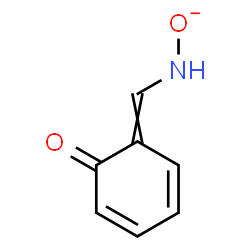 ChemSpider 2D Image | {[(6-Oxo-2,4-cyclohexadien-1-ylidene)methyl]amino}oxidanide | C7H6NO2