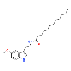 ChemSpider 2D Image | N-[2-(5-Methoxy-1H-indol-3-yl)ethyl]dodecanamide | C23H36N2O2
