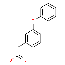 ChemSpider 2D Image | (3-Phenoxyphenyl)acetate | C14H11O3