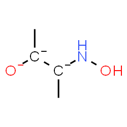 ChemSpider 2D Image | 3-(Hydroxyamino)butane-2,3-diid-2-olate | C4H8NO2
