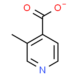 ChemSpider 2D Image | 3-Methylisonicotinate | C7H6NO2