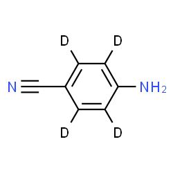 ChemSpider 2D Image | 4-Amino(~2~H_4_)benzonitrile | C7H2D4N2