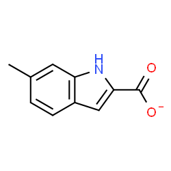 ChemSpider 2D Image | 6-Methyl-1H-indole-2-carboxylate | C10H8NO2