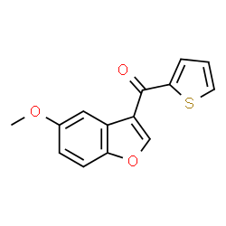 ChemSpider 2D Image | (5-Methoxy-1-benzofuran-3-yl)(2-thienyl)methanone | C14H10O3S