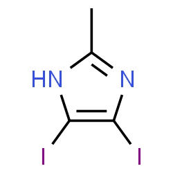 ChemSpider 2D Image | 4,5-Diiodo-2-methyl-1H-imidazole | C4H4I2N2