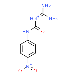 ChemSpider 2D Image | Diamino-N-[(4-nitrophenyl)carbamoyl]methaniminium | C8H10N5O3