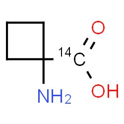 ChemSpider 2D Image | 1-Aminocyclobutane(~14~C)carboxylic acid | C414CH9NO2