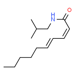 ChemSpider 2D Image | (2Z,4E)-N-Isobutyl-2,4-decadienamide | C14H25NO