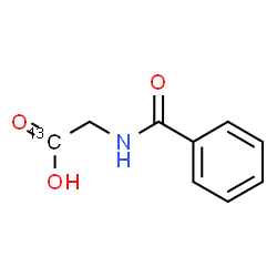ChemSpider 2D Image | N-Benzoyl(1-~13~C)glycine | C813CH9NO3