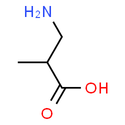 ChemSpider 2D Image | 3-Aminoisobutanoic acid | C4H9NO2