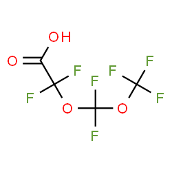 ChemSpider 2D Image | [Difluoro(trifluoromethoxy)methoxy](difluoro)acetic acid | C4HF7O4