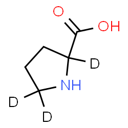 ChemSpider 2D Image | (2,5,5-~2~H_3_)Proline | C5H6D3NO2