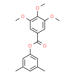 ChemSpider 2D Image | 3,5-Dimethylphenyl 3,4,5-trimethoxybenzoate | C18H20O5