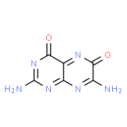 ChemSpider 2D Image | 2,7-Diamino-4,6-pteridinedione | C6H4N6O2