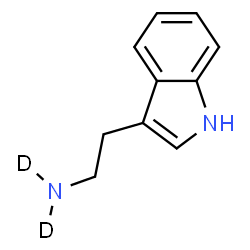 ChemSpider 2D Image | 2-(1H-Indol-3-yl)ethan(~2~H_2_)amine | C10H10D2N2