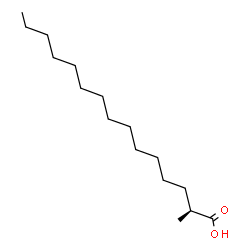 ChemSpider 2D Image | (2S)-2-Methylpentadecanoic acid | C16H32O2