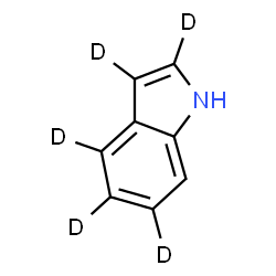 ChemSpider 2D Image | (2,3,4,5,6-~2~H_5_)-1H-Indole | C8H2D5N