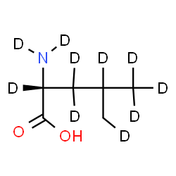 ChemSpider 2D Image | D-(N,N,2,3,3,4,5,5,5,5'-~2~H_10_)Leucine | C6H3D10NO2