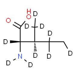 ChemSpider 2D Image | L-(N,N,2,3,3',3',3',4,4,5-~2~H_10_)Isoleucine | C6H3D10NO2