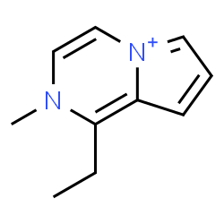 ChemSpider 2D Image | 1-Ethyl-2-methyl-2H-pyrrolo[1,2-a]pyrazin-5-ium | C10H13N2