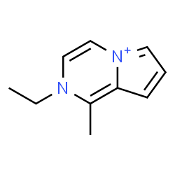 ChemSpider 2D Image | 2-Ethyl-1-methylpyrrolo[1,2-a]pyrazin-2-ium | C10H13N2